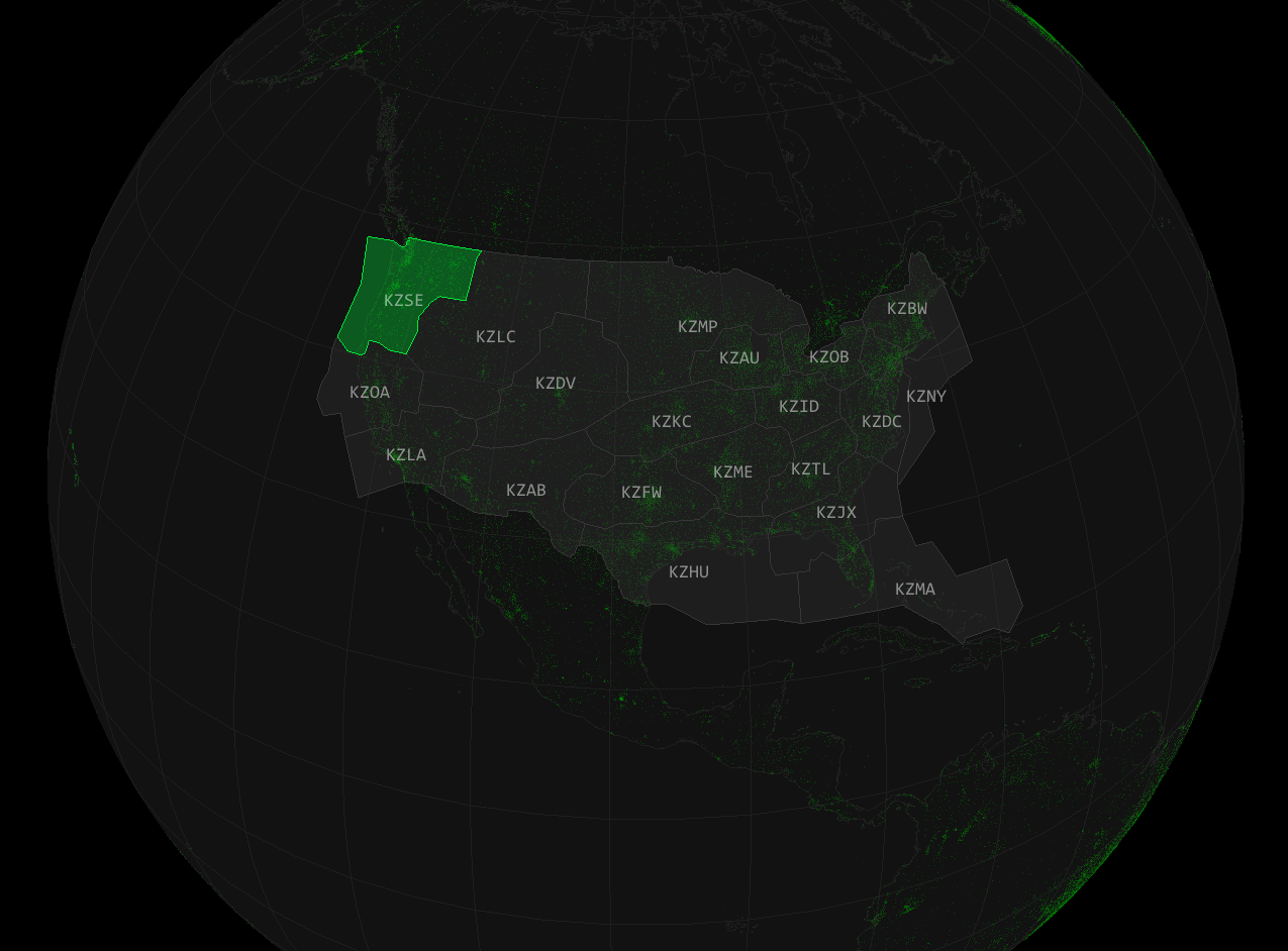 Airflow air traffic control radar view